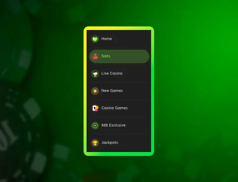 Selecting the desired section