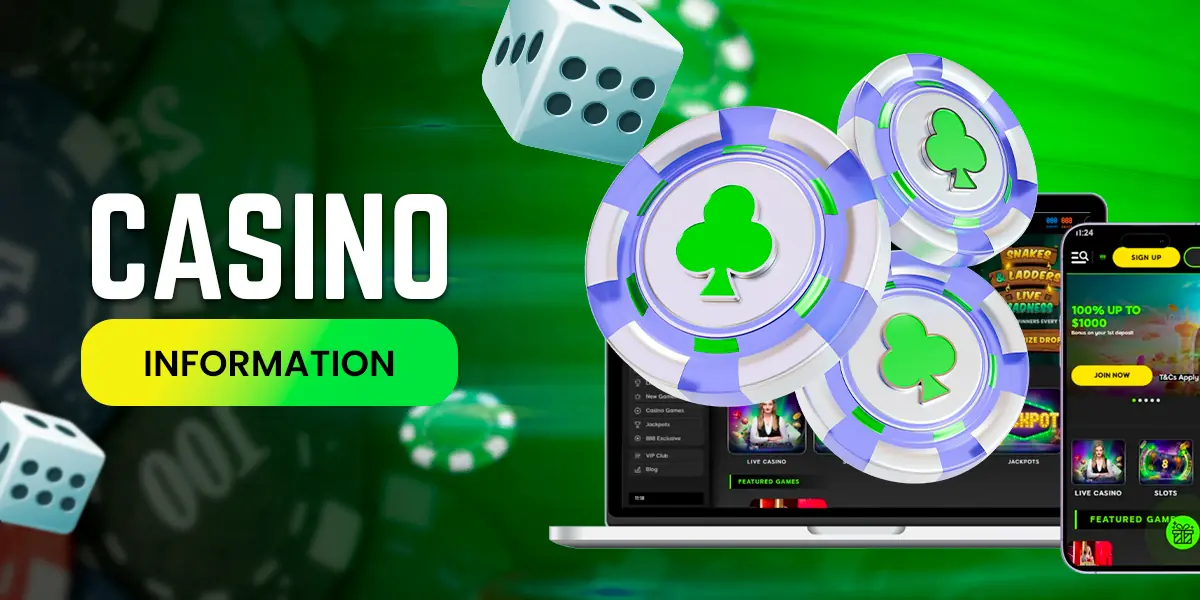 Information about the casino and bookmaker