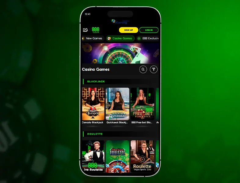 Play gambling games in the app.